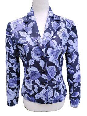Vintage Floral Cotton Blazer 2P